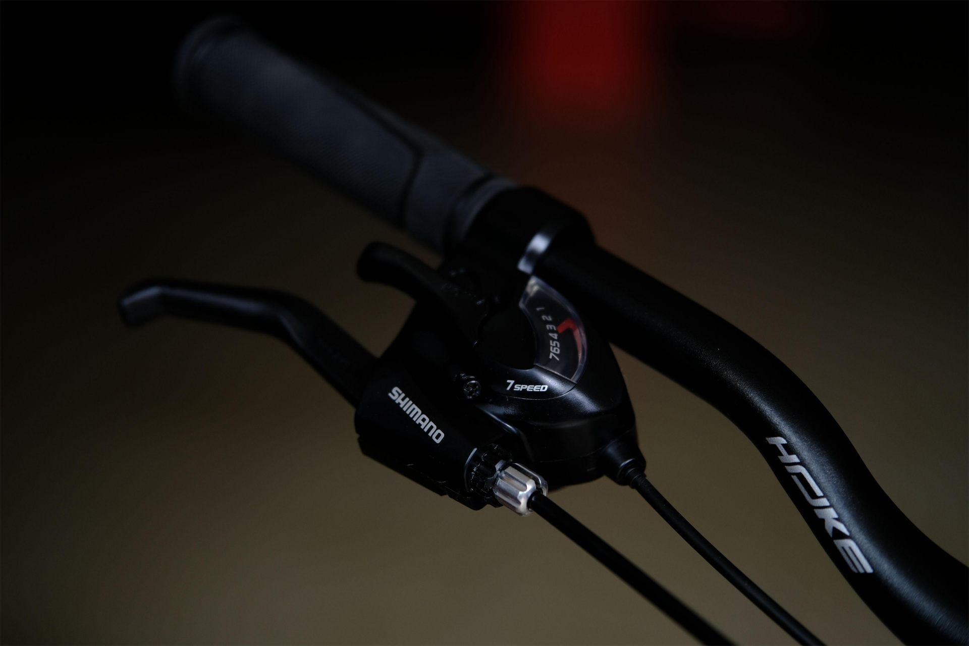 Манетка Shimano ST-EF-41 HOKE Shock 27,5 MD матовый чёрный-оранжевый 17